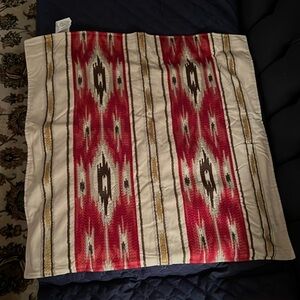 Two Pottery Barn pillow covers 24” square